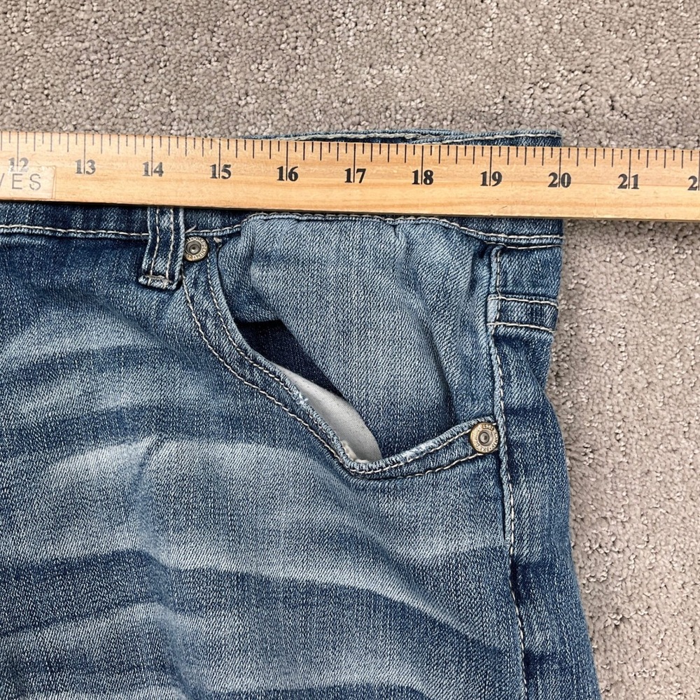 BKE Tyler Jeans Mens 42R Blue Whisker Straight Leg Y2K Rock Casual Stretch Denim - Picture 5 of 12